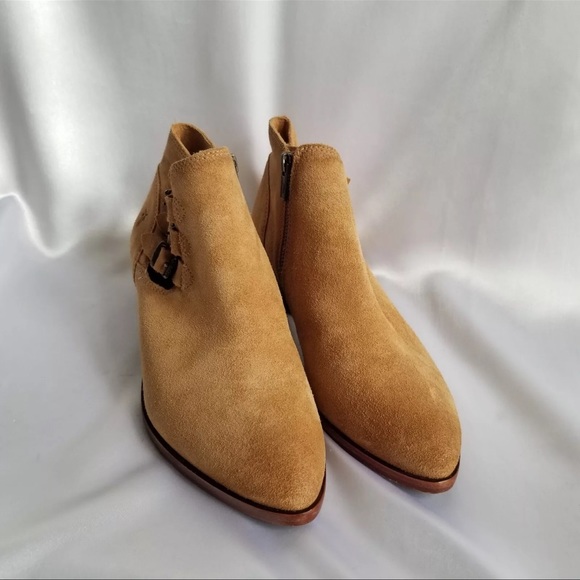 EUC Frye Womens Ray Bootie Ankle Boot Tan Suede Women’s Size 8 M - Picture 8 of 8